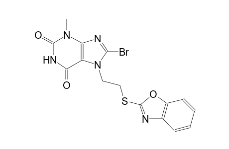 7-[2-(1,3-benzoxazol-2-ylsulfanyl)ethyl]-8-bromo-3-methyl-3,7-dihydro-1H-purine-2,6-dione