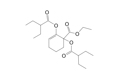 2-Cyclohexene-1-carboxylic acid, 1,2-bis(2-ethyl-1-oxobutoxy)-, ethyl ester