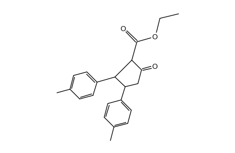 2,3-DI-p-TOLYL-5-OXOCYCLOPENTANECARBOXYLIC ACID, ETHYL ESTER