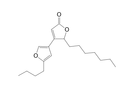 4-(3'-(5'-Butylfuranyl)-5-heptyl-2(5)-furanone