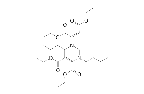 Diethyl 1-[3-ethoxy-1-(ethoxycarbonyl)-3-oxoprop-1-enyl]-3-butyl-6-propyl-1,2,3,6-tetrahydropyrimidine-4,5-dicarboxylate