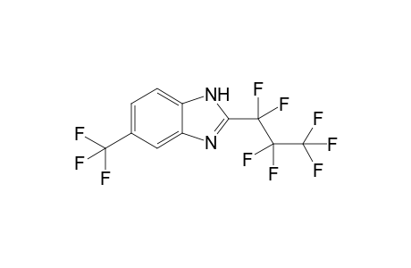 2-Heptafluoropropyl-5-trifluoromethylbenzmidazole