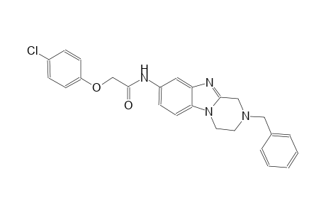 N-(2-benzyl-1,2,3,4-tetrahydropyrazino[1,2-a]benzimidazol-8-yl)-2-(4-chlorophenoxy)acetamide