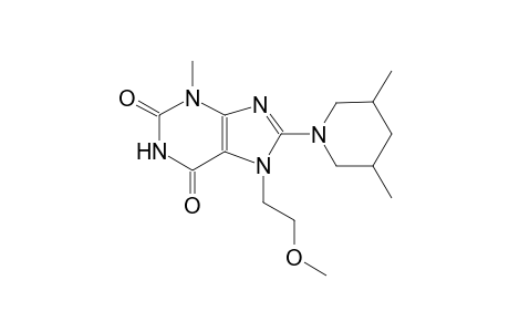 8-(3,5-dimethyl-1-piperidinyl)-7-(2-methoxyethyl)-3-methyl-3,7-dihydro-1H-purine-2,6-dione
