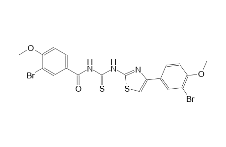 N-(3-bromo-4-methoxybenzoyl)-N'-[4-(3-bromo-4-methoxyphenyl)-1,3-thiazol-2-yl]thiourea