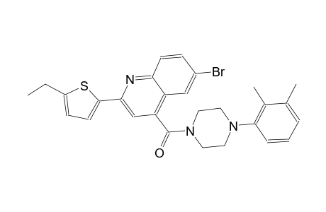 6-bromo-4-{[4-(2,3-dimethylphenyl)-1-piperazinyl]carbonyl}-2-(5-ethyl-2-thienyl)quinoline