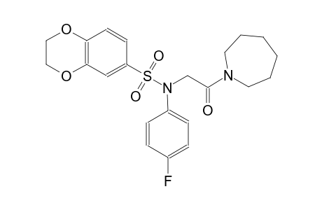1,4-Benzodioxin-6-sulfonamide, N-(4-fluorophenyl)-N-[2-(hexahydro-1H-azepin-1-yl)-2-oxoethyl]-2,3-dihydro-