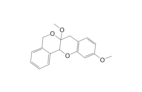 [2]Benzopyrano[4,3-b][1]benzopyran, 5,6a,7,12a-tetrahydro-6a,10-dimethoxy-