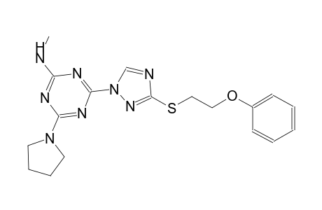 1,3,5-triazin-2-amine, N-methyl-4-[3-[(2-phenoxyethyl)thio]-1H-1,2,4-triazol-1-yl]-6-(1-pyrrolidinyl)-