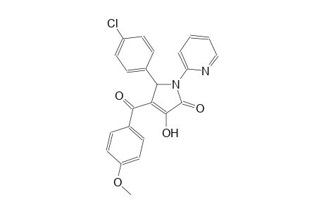 5-(4-chlorophenyl)-3-hydroxy-4-(4-methoxybenzoyl)-1-(2-pyridinyl)-1,5-dihydro-2H-pyrrol-2-one