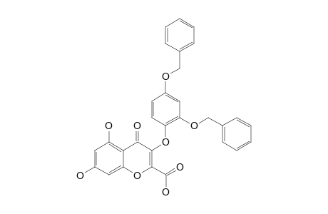 3-(2',4'-DIBENZYLOXYPHENOXY)-5,7-DIHYDROXY-4-OXO-CHROMEN-2-CARBOXYLIC-ACID