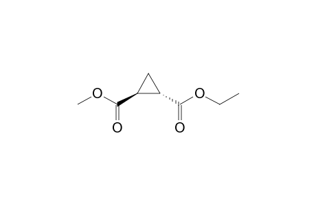 trans methyl ester, ethyl ester of 1,2-cyclopropanedicarboxylic acid