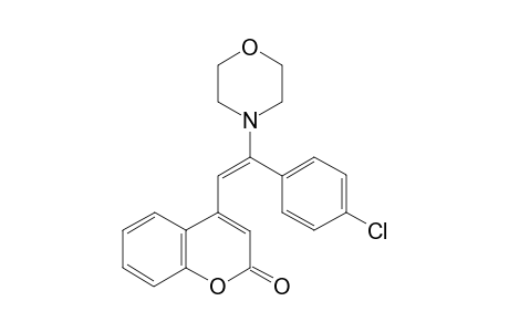 (E)-4-(2-(4-Chlorophenyl)-2-morpholinovinyl)-2H-chromen-2-one