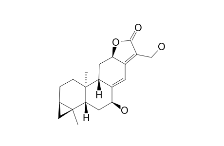 3,4,18.beta.-Cyclopropa-7.beta.,17-dihydroxy-(ent)-abieta-8(14),13(15)-dien-16,12-olide