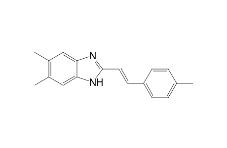 5,6-Dimethyl-2-[(E)-2-(4-methylphenyl)ethenyl]-1H-benzimidazole