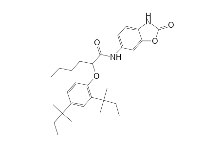 Hexanamide, 2-[2,4-bis(1,1-dimethylpropyl)phenoxy]-N-(2,3-dihydro-2-oxo-6-benzoxazolyl)-