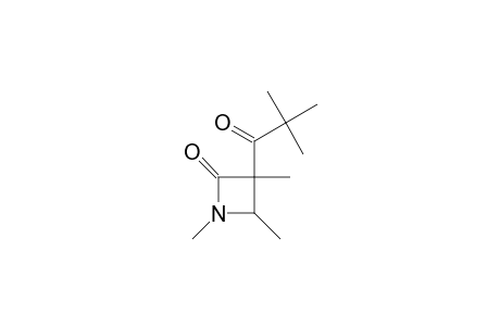 2-Azetidinone, 3-(2,2-dimethyl-1-oxopropyl)-1,3,4-trimethyl-