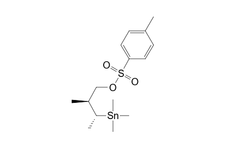 1-Butanol, 2-methyl-3-(trimethylstannyl)-, 4-methylbenzenesulfonate, (R*,S*)-(.+-.)-