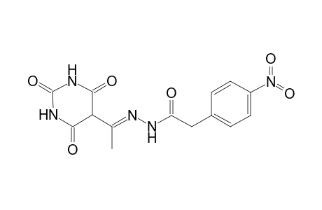 (4-nitro-phenyl)-acetic acid [1-(2,4,6-trioxo-hexahydro-pyrimidin-5-yl)-ethylidene]-hydrazide