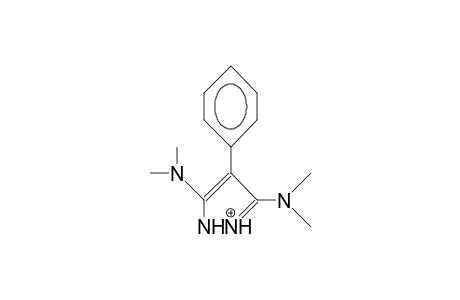 3,5-Bis(dimethylamino)-4-phenyl-pyrazolium cation