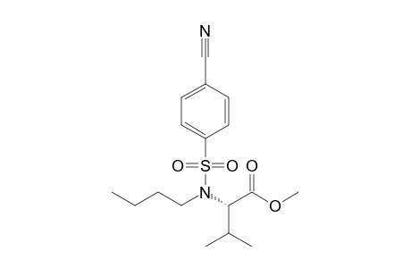 (2S)-2-[butyl-(4-cyanophenyl)sulfonyl-amino]-3-methyl-butyric acid methyl ester