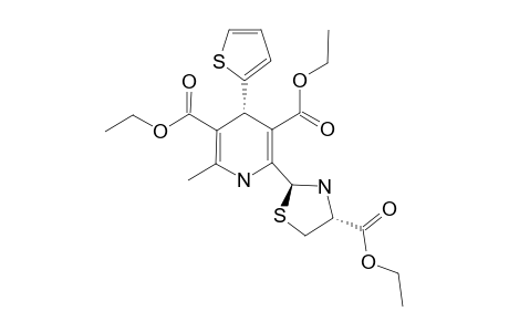 (4S,2'S,4'R)-DIETHYL-2-(4'-ETHOXYCARBONYL-2'-THIAZOLIDINYL)-6-METHYL-4-(THIEN-2''-YL)-1,4-DIHYDROPYRIDINE-3,5-DICARBOXYLATE