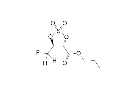 (+/-)-(4S*,5S*)-5-(FLUOROMETHYL)-[1,3,2]-DIOXATHIOLANE-4-(N-PROPYLOXYCARBONYL)-2,2-DIOXIDE