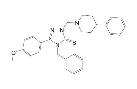 4-Benzyl-5-(4-methoxyphenyl)-2-[(4-phenyl-1-piperidyl)methyl]-1,2,4-triazole-3-thione