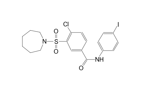 4-chloro-3-(hexahydro-1H-azepin-1-ylsulfonyl)-N-(4-iodophenyl)benzamide