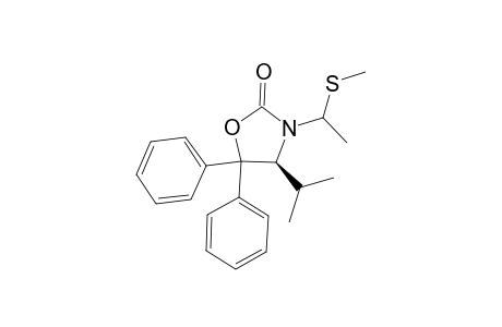 (S)-4-ISOPROPYL-3-(1-METHYLSULFANYLETHYL)-5,5-DIPHENYLOXAZOLIDIN-2-ONE