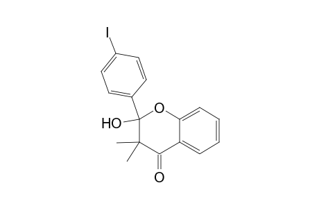 2-Hydroxy-2-(4-iodophenyl)-3,3-dimethylchroman-4-one