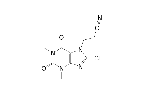8-chloro-7-(2-cyanoethyl)theophylline