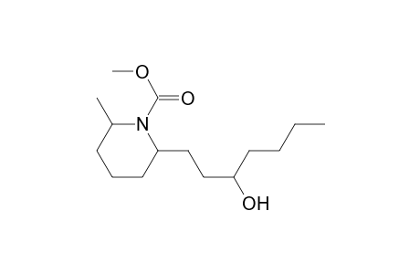 1-Piperidinecarboxylic acid, 2-(3-hydroxyheptyl)-6-methyl-, methyl ester