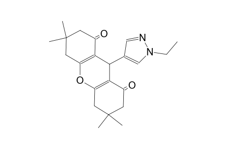 9-(1-ethyl-1H-pyrazol-4-yl)-3,3,6,6-tetramethyl-3,4,5,6,7,9-hexahydro-1H-xanthene-1,8(2H)-dione
