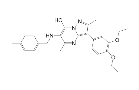 pyrazolo[1,5-a]pyrimidin-7-ol, 3-(3,4-diethoxyphenyl)-2,5-dimethyl-6-[[(4-methylphenyl)methyl]amino]-