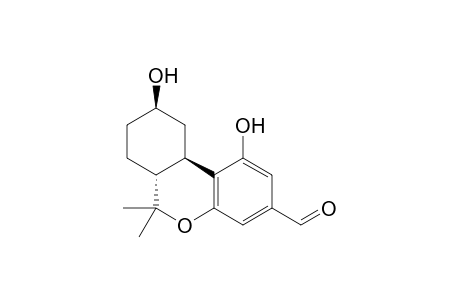 (6aS,9R,10aR)-6a,7,8,9,10,10a-Hexahydro-1,9-dihydroxy-6,6-dimethyl-6H-benzo[c]chromene-3-carbaldehyde