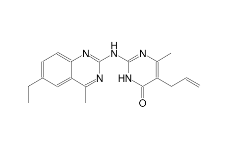 4(3H)-pyrimidinone, 2-[(6-ethyl-4-methyl-2-quinazolinyl)amino]-6-methyl-5-(2-propenyl)-