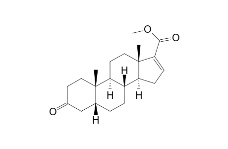Androst-16-ene-17-carboxylic acid, 3-oxo-, methyl ester, (5.beta.)-