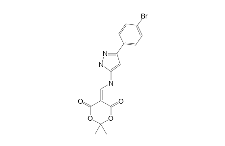 5-[[[5-(4-bromophenyl)-1H-pyrazol-3-yl]amino]methylene]-2,2-dimethyl-1,3-dioxane-4,6-quinone