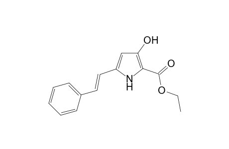 2-(Ethoxycarbonyl)-3-hydroxy-5-(2'-phenylethenyl)pyrrole