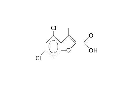 4,6-Dichloro-3-methyl-benzo(B)furan-2-carboxylic acid