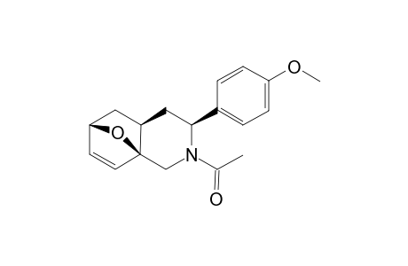 3-Acetyl-3-aza-4-(p-methoxyphenyl)-11-oxatricyclo[6.2.1.0(1,6)]undec-9-ene