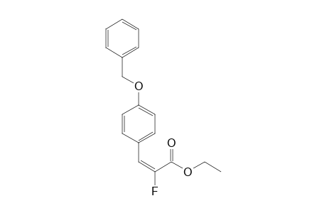 (E)-2-fluoro-3-(4-phenylmethoxyphenyl)-2-propenoic acid ethyl ester