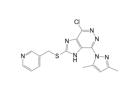 4-chloranyl-7-(3,5-dimethylpyrazol-1-yl)-2-(pyridin-3-ylmethylsulfanyl)-1H-imidazo[4,5-d]pyridazine