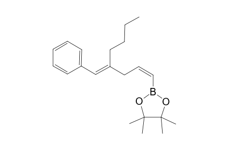 2-((4E)-4-Benzylideneoct-1-enyl)-4,4,5,5-tetramethyl-1,3,2-dioxaborolane
