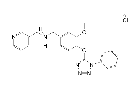 3-pyridinemethanaminium, N-[[3-methoxy-4-[(1-phenyl-1H-tetrazol-5-yl)oxy]phenyl]methyl]-, chloride