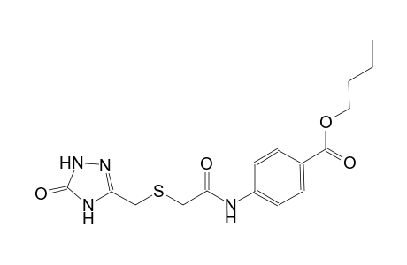 benzoic acid, 4-[[[[(4,5-dihydro-5-oxo-1H-1,2,4-triazol-3-yl)methyl]thio]acetyl]amino]-, butyl ester