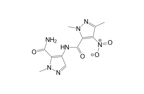 N-[5-(aminocarbonyl)-1-methyl-1H-pyrazol-4-yl]-1,3-dimethyl-4-nitro-1H-pyrazole-5-carboxamide