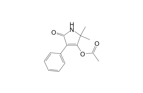 2,2-Dimethyl-5-oxo-4-phenyl-2,5-dihydro-1H-pyrrol-3-yl acetate
