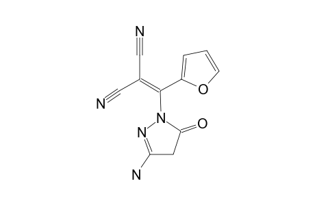 2-[(3-AMINO-5-OXO-4,5-DIHYDROPYRAZOL-1-YL)-FURAN-2-YL-METHYLENE]-MALONONITRILE